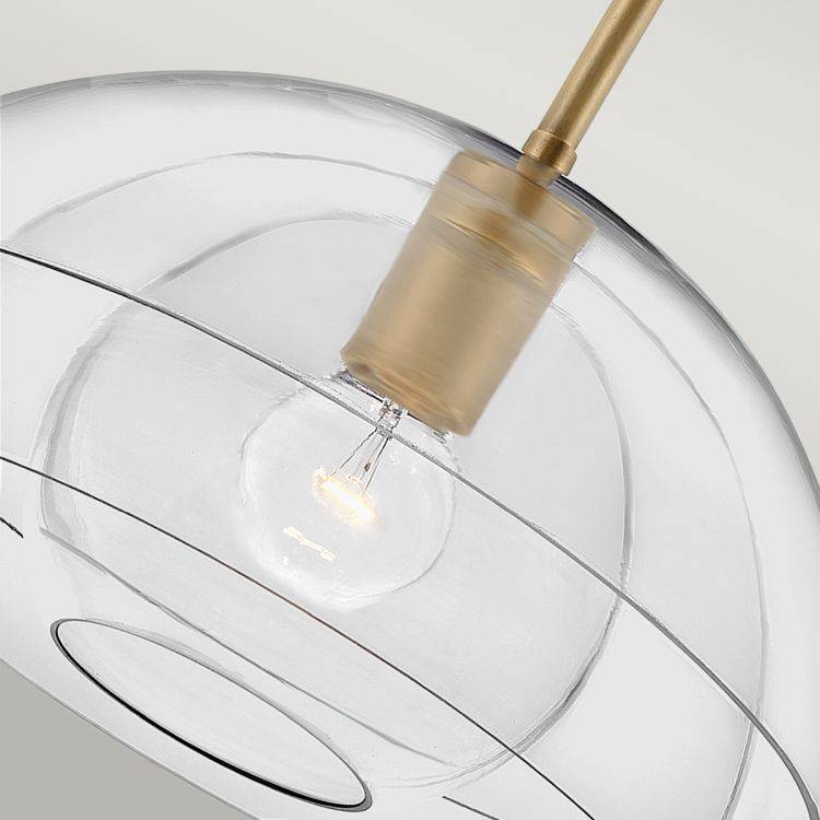 Quintiesse Lotus 1Lt Pendant / Semi-flush - Heritage Brass - Comet Lighting