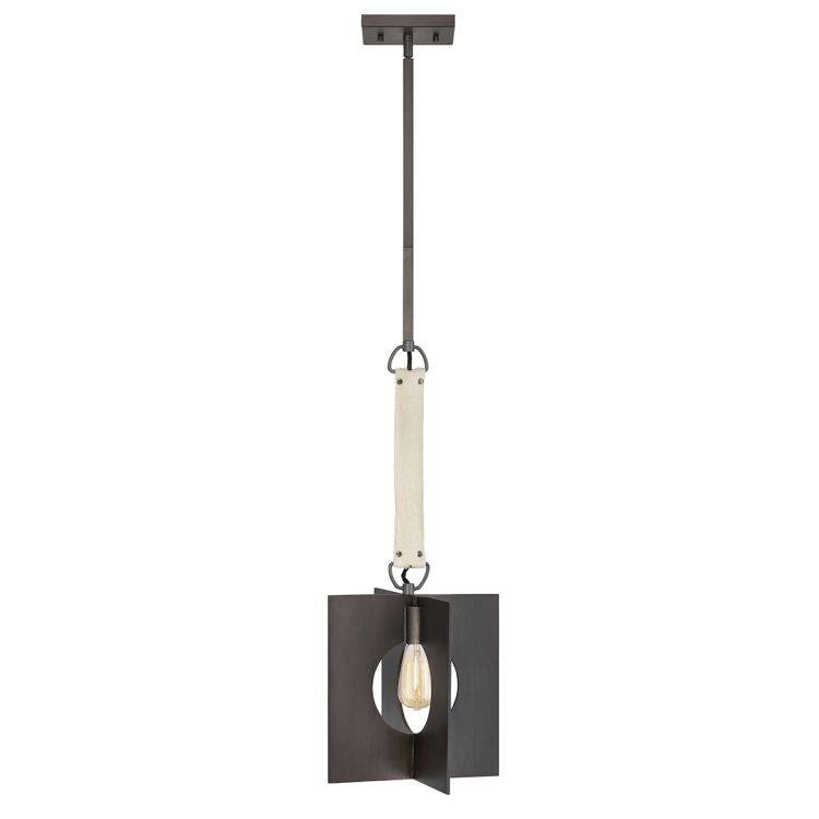 Quintiesse Ludlow 1Lt Pendant - Brushed Graphite - Comet Lighting