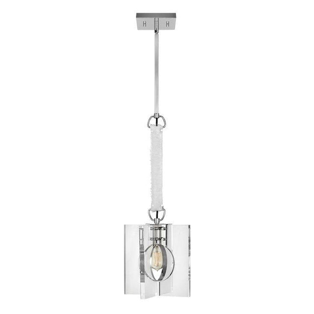 Quintiesse Ludlow 1Lt  Pendant - Polished Nickel - Comet Lighting