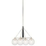 Quintiesse Marilyn 4Lt Chandelier - Polished Nickel - Comet Lighting