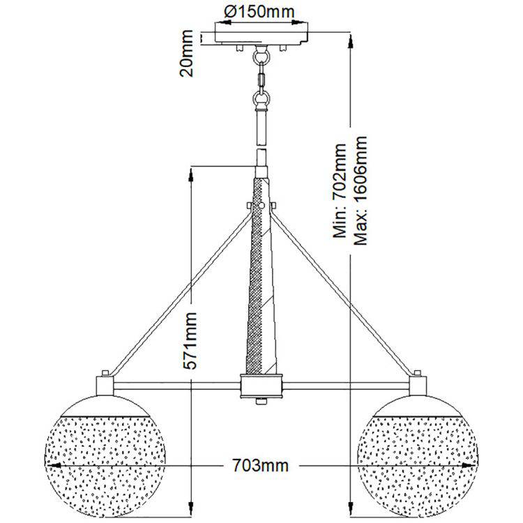 Quintiesse Marilyn 4Lt Chandelier - Polished Nickel - Comet Lighting