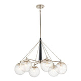 Quintiesse Marilyn 6Lt Chandelier - Polished Nickel - Comet Lighting