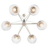 Quintiesse Marilyn 6Lt Chandelier - Polished Nickel - Comet Lighting