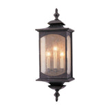 Quintiesse Market Square 3Lt  Outdoor Wall Light - Oil Rubbed Bronze - Comet Lighting