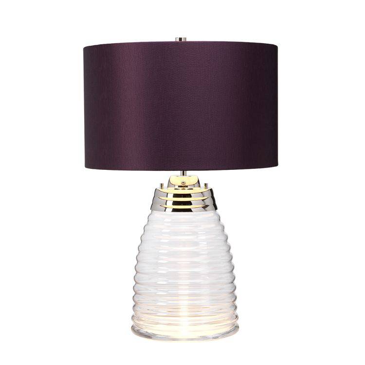 Quintiesse Milne Table Lamp - Aubergine - Comet Lighting