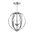 Quintiesse Mondo 3Lt  Chandelier - Polished Chrome - Comet Lighting