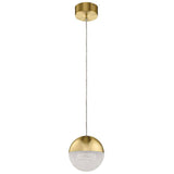 Quintiesse Moonlit LED Mini Pendant - Champagne Gold - Comet Lighting