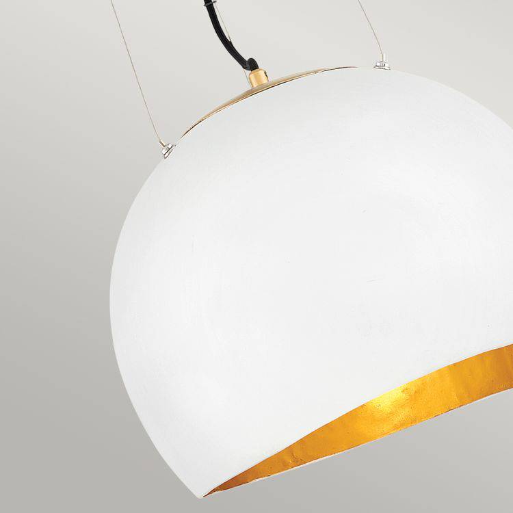 Quintiesse Nula 1Lt  Pendant - Shell White/Luxe Gold - Comet Lighting