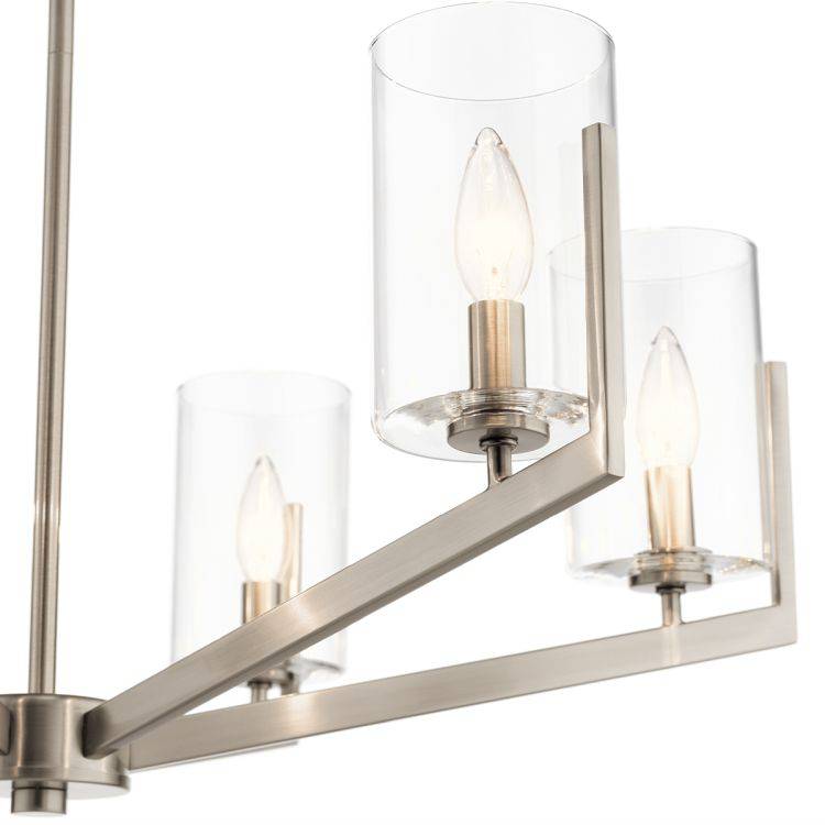 Quintiesse Nye 6Lt Chandelier   - Classic Pewter - Comet Lighting