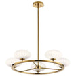 Quintiesse Pim 5Lt Chandelier   - Fox Gold - Comet Lighting