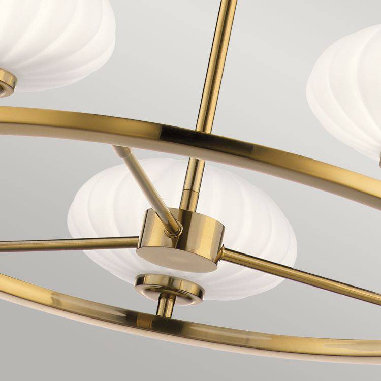 Quintiesse Pim 5Lt Chandelier   - Fox Gold - Comet Lighting