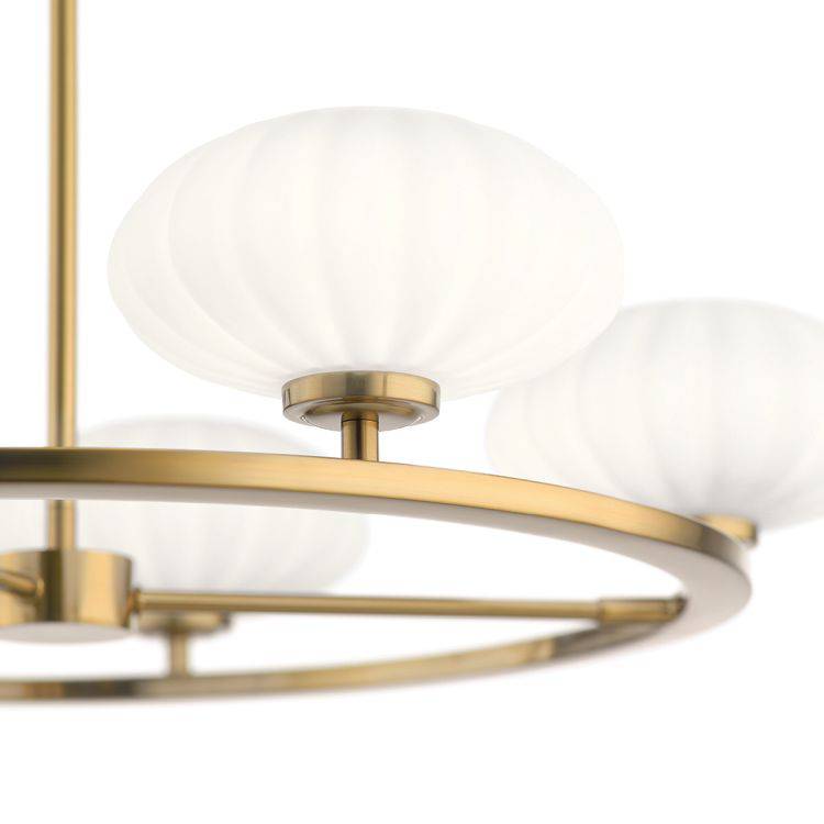 Quintiesse Pim 5Lt Chandelier   - Fox Gold - Comet Lighting