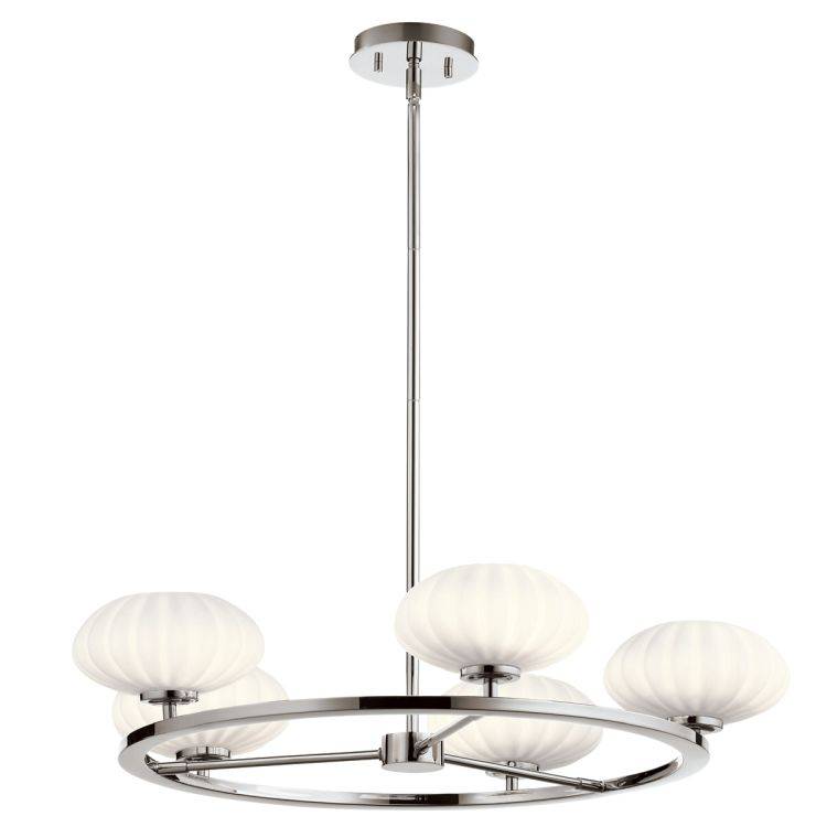 Quintiesse Pim 5Lt Chandelier   - Polished Chrome - Comet Lighting