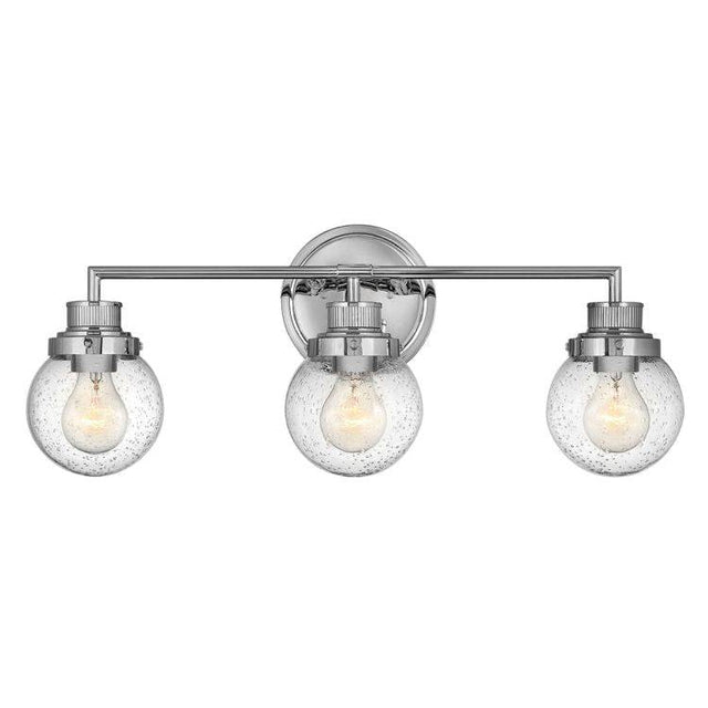 Quintiesse Poppy 3Lt Wall Light  - Polished Chrome - Comet Lighting