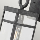 Quintiesse Porter 1Lt Large Wall Lantern - Aged Zinc - Comet Lighting