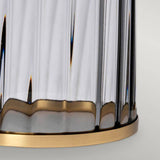 Quintiesse Reno Table Lamp - Smoke - Aged Brass - Comet Lighting