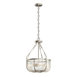 Quintiesse Roux 3Lt Pendant/ Semi-Flush - Brushed Nickel - Comet Lighting