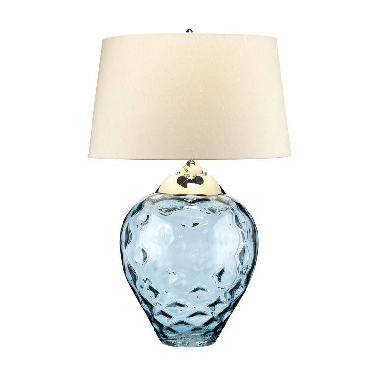 Quintiesse Samara Large Table Lamp - Light Blue - Comet Lighting