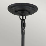 Quintiesse Silas  6Lt Pendant/ Semi-Flush - Aged Zinc & Heritage Brass - Comet Lighting