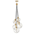 Quintiesse Skye 6Lt  Pendant - Heritage Brass - Comet Lighting