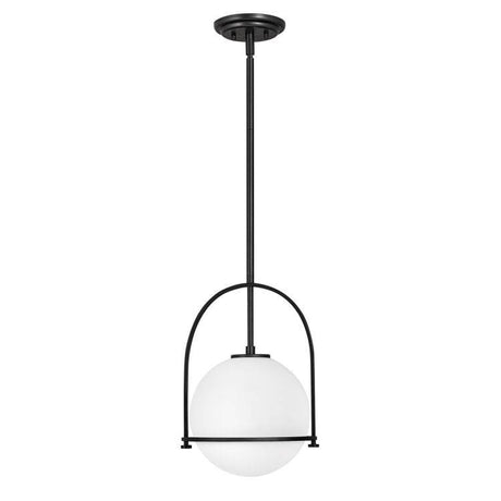 Quintiesse Somerset 1Lt Medium Pendant  - Black - Comet Lighting