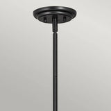 Quintiesse Somerset 1Lt Medium Pendant  - Black - Comet Lighting