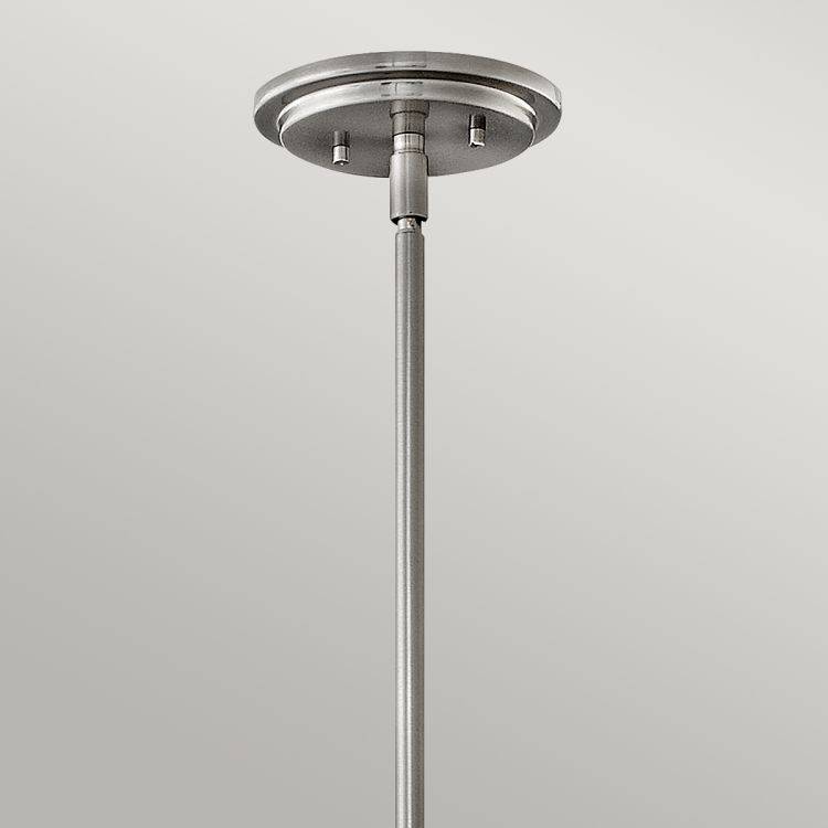 Quintiesse Somerset 1Lt Medium Pendant - Brushed Nickel - Comet Lighting