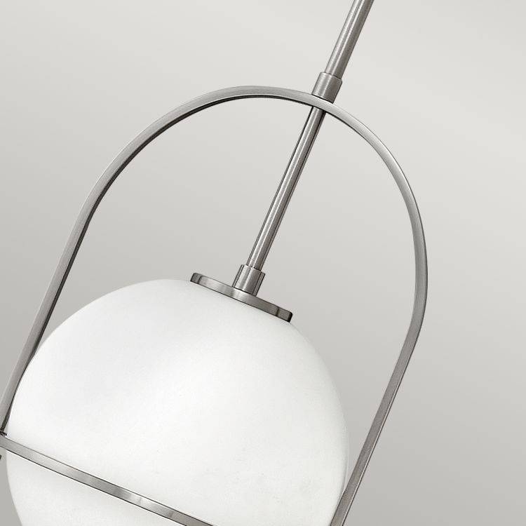 Quintiesse Somerset 1Lt Medium Pendant - Brushed Nickel - Comet Lighting