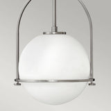 Quintiesse Somerset 1Lt Medium Pendant - Brushed Nickel - Comet Lighting