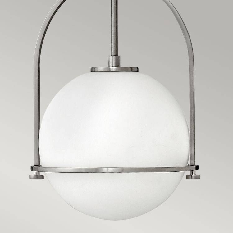 Quintiesse Somerset 1Lt Medium Pendant  - Brushed Nickel - Comet Lighting