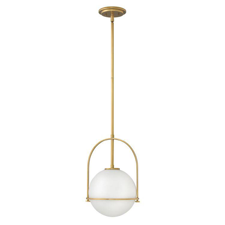 Quintiesse Somerset 1Lt Medium Pendant  - Heritage Brass - Comet Lighting