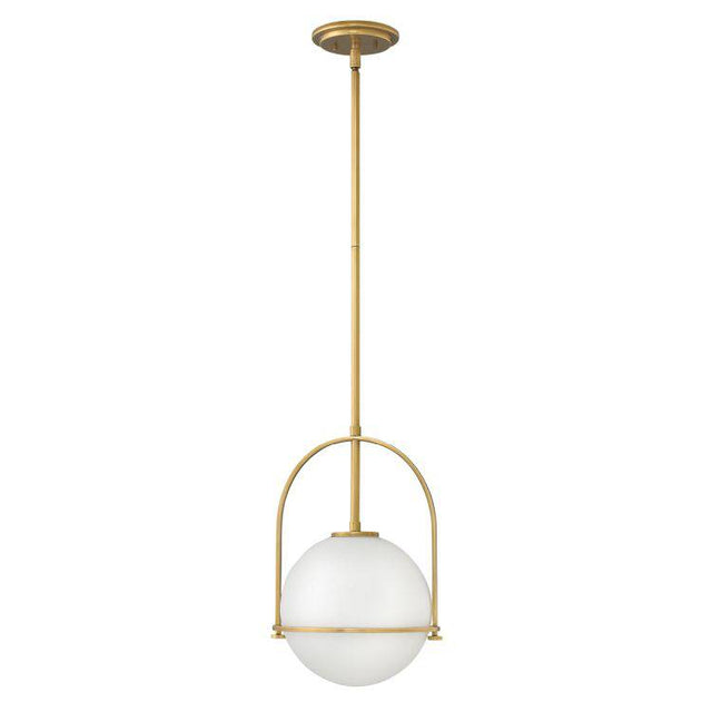 Quintiesse Somerset 1Lt Medium Pendant  - Heritage Brass - Comet Lighting