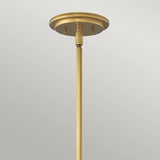 Quintiesse Somerset 1Lt Medium Pendant  - Heritage Brass - Comet Lighting