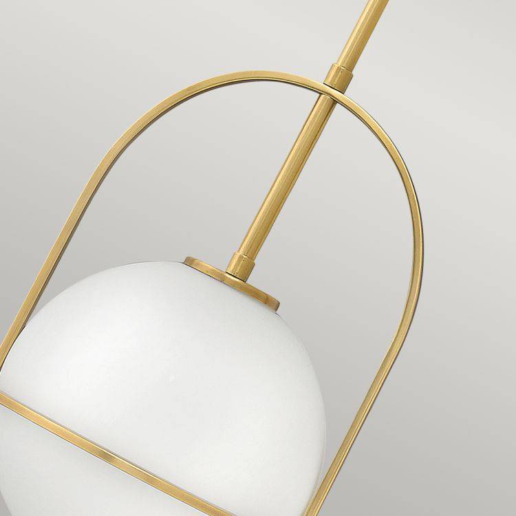 Quintiesse Somerset 1Lt Medium Pendant  - Heritage Brass - Comet Lighting