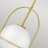 Quintiesse Somerset 1Lt Medium Pendant  - Heritage Brass - Comet Lighting