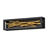 Quintiesse Styx LED Wall Light  - Black & Gilded Gold - Comet Lighting