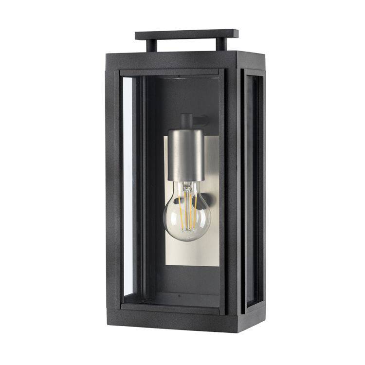 Quintiesse Sutcliffe 1Lt  Outdoor Wall Lantern - Aged Zinc - Comet Lighting