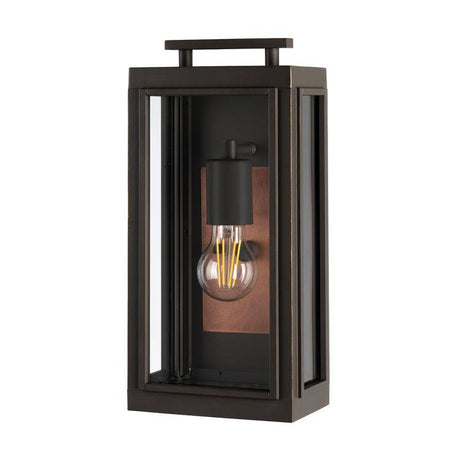 Quintiesse Sutcliffe 1Lt  Outdoor Wall Lantern - Oil Rubbed Bronze - Comet Lighting