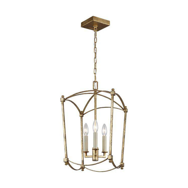 Quintiesse Thayer 3Lt Pendant   - Antique Gild - Comet Lighting