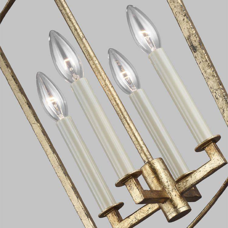 Quintiesse Thayer 4Lt Pendant   - Antique Gild - Comet Lighting