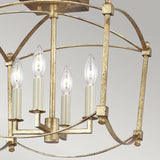 Quintiesse Thayer 4Lt Semi-Flush Mount - Antique Gild - Comet Lighting