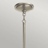 Quintiesse Tollis 1Lt Pendant - Brushed Nickel & White - Comet Lighting