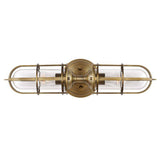 Quintiesse Urban Restoration 2Lt  Wall Light - Dark Antique Brass - Comet Lighting