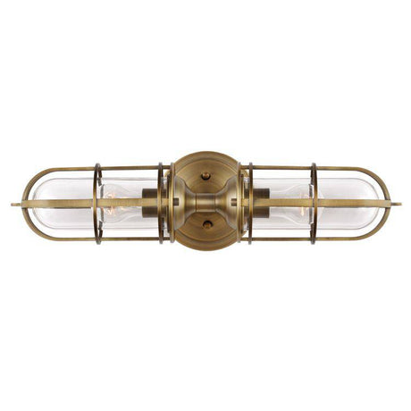 Quintiesse Urban Restoration 2Lt  Wall Light - Dark Antique Brass - Comet Lighting