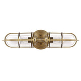 Quintiesse Urban Restoration 2Lt  Wall Light - Dark Antique Brass - Comet Lighting