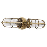 Quintiesse Urban Restoration 2Lt  Wall Light - Dark Antique Brass - Comet Lighting