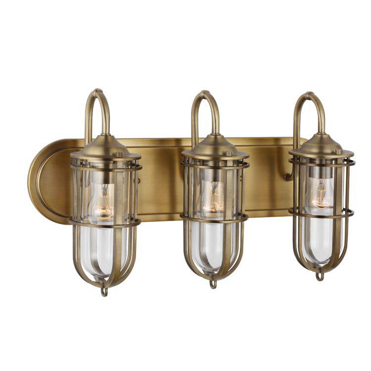 Quintiesse Urban Restoration 3Lt  Wall Light - Dark Antique Brass - Comet Lighting