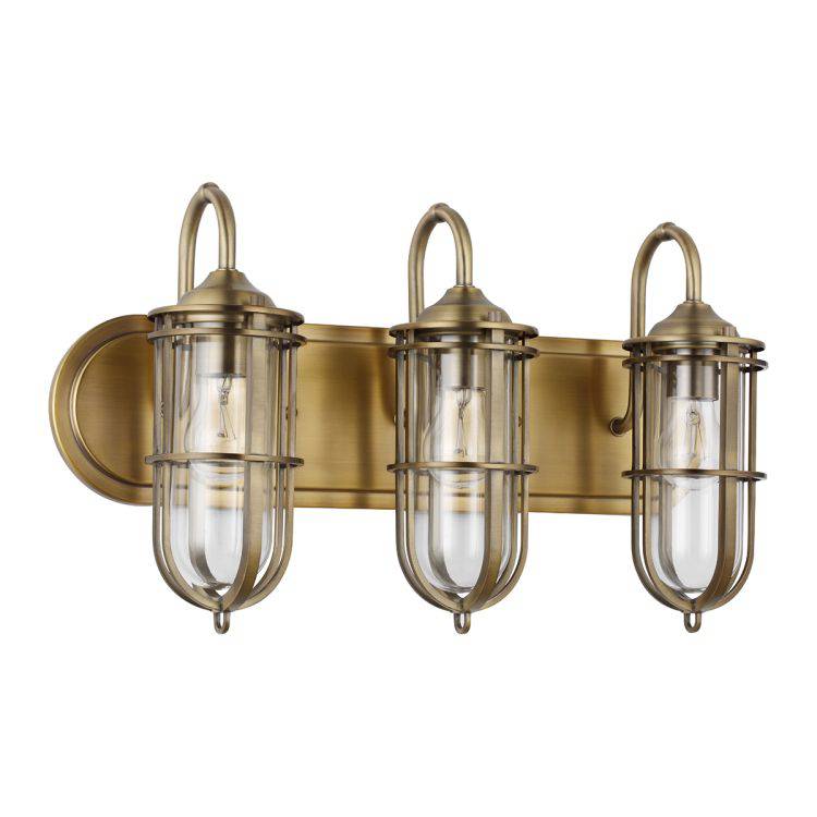 Quintiesse Urban Restoration 3Lt  Wall Light - Dark Antique Brass - Comet Lighting