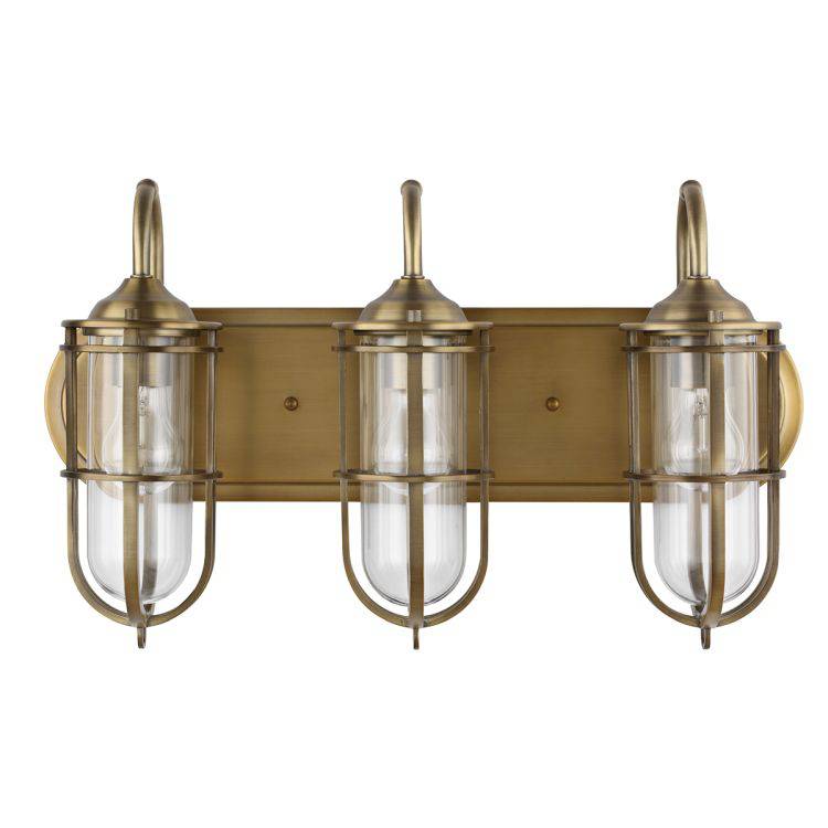 Quintiesse Urban Restoration 3Lt  Wall Light - Dark Antique Brass - Comet Lighting