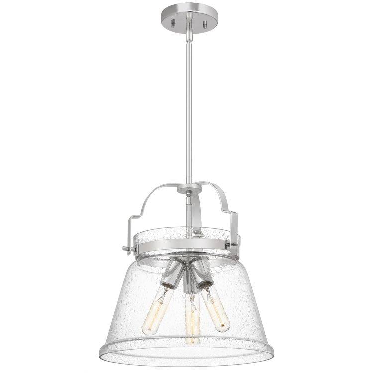 Quintiesse Wimberley 3Lt Pendant   - Polished Chrome - Comet Lighting